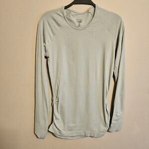 Athleta Light Mint Green Speedlight Seamless Long Sleeve Top Small